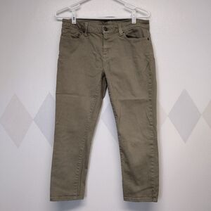 Michael Kors faded olive green skinny jeans size 4